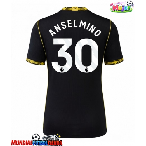 Camiseta Chelsea Aaron Anselmino #30 Segunda Equipación Replica 2026-27 para mujer mangas cortas